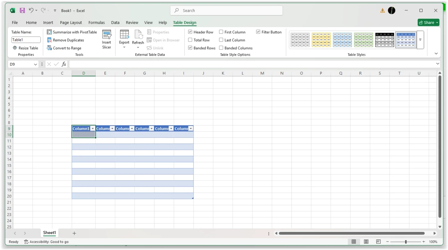 Microsoft Excel — tangkapan layar 5